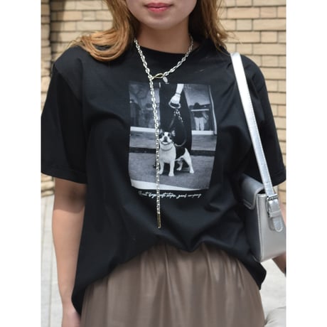 【 ROSIEE 】　フレンチブルドッグフォトTシャツ