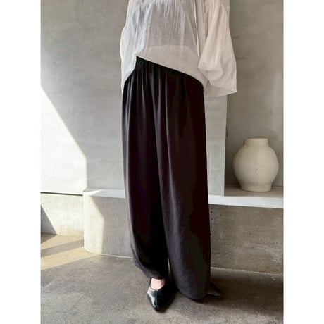 【 cafune 】 mat stretch georgette wide easy pants