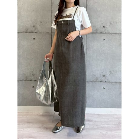 【 ROSIEE 】　レオパードチュール重ねTシャツ