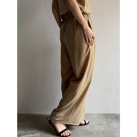 【 cafune 】 mat stretch georgette wide easy pants
