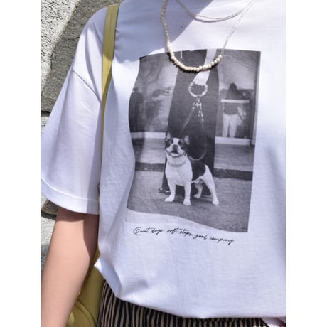 【 ROSIEE 】　フレンチブルドッグフォトTシャツ