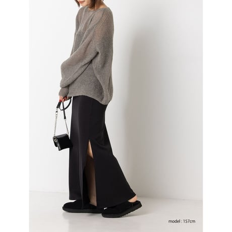 【 YENN 】　SHEER MOHAIR KNIT PO(納期：9月上旬～中旬)