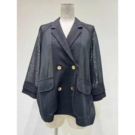 【 CYAN TOKYO 】 ニットライクメッシュWジャケット