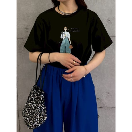 【 ROSIEE 】　女の子柄Tシャツ