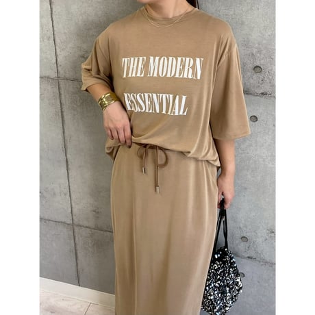 【 ROSIEE 】　ソフト風合いフロッキープリントTシャツ