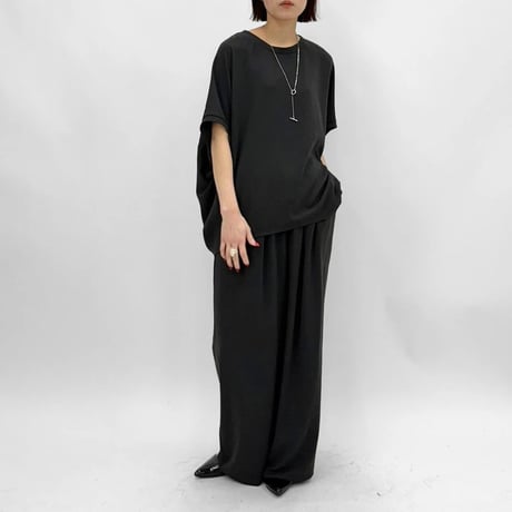 【 cafune 】　mat georgette cocoon pullover
