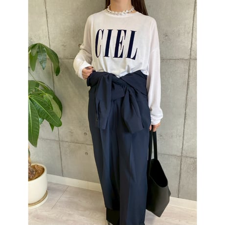 【 ROSIEE 】 ソフトな風合いフロッキープリントTシャツ