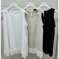 【 Dignite collier 】 レースヘムタンクトップ