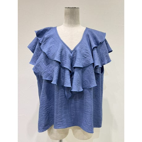 【 CYAN TOKYO 】 レイヤーフリルフレンチTOPS