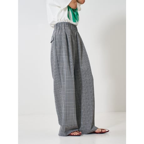 【 YENN 】PLAID TUCK EASY PT