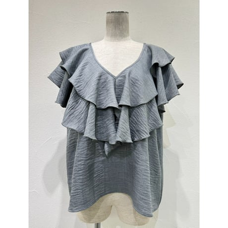 【 CYAN TOKYO 】 レイヤーフリルフレンチTOPS
