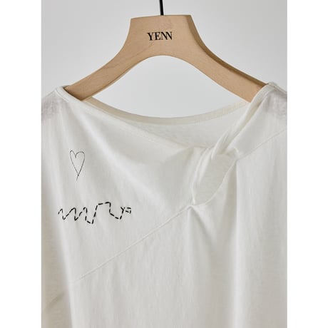 【 YENN 】 TWIST PRINT TEE