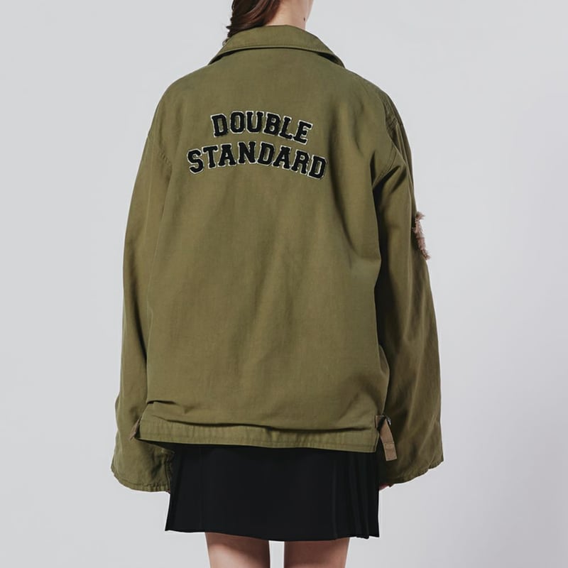 バックサテンミリタリージャケットDOUBLE STANDARD CLOTHING バックサテンミリタリージャケットDOUBLE STANDARD CLOTHING