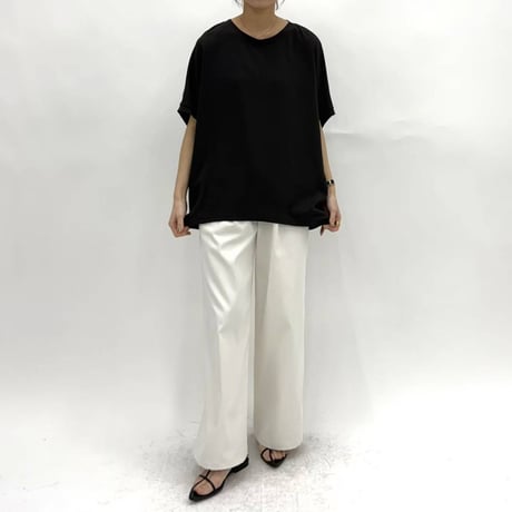 【 cafune 】　mat georgette cocoon pullover