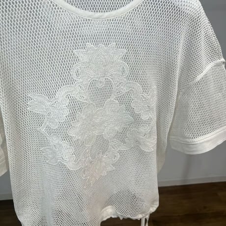【 PRIORITY 】　アイレットレースメッシュT