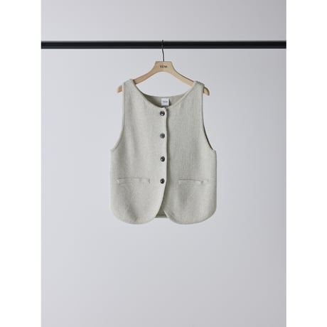 【 YENN 】 BOAT NECK KNIT VEST