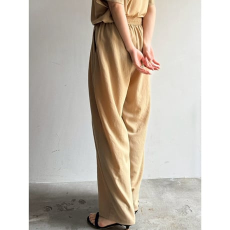【 cafune 】 mat stretch georgette wide easy pants