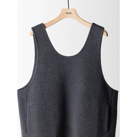【 YENN 】　W FACE OVER VEST(納期：9月上旬～中旬)