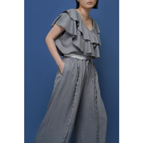 【 CYAN TOKYO 】 レイヤーフリルフレンチTOPS