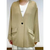 【 PRIORITY 】　ジョーゼットノーカラージャケット