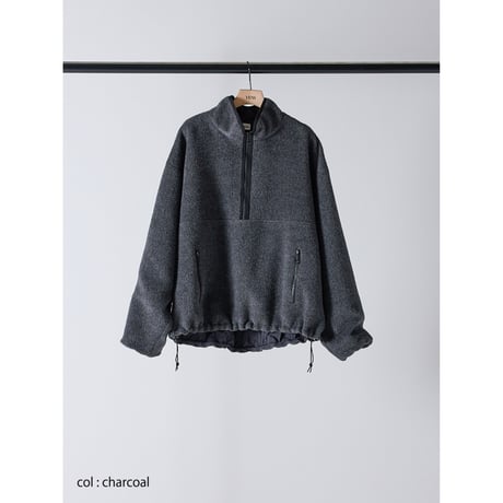 【 YENN 】　SHAGGY HALF ZIP JK