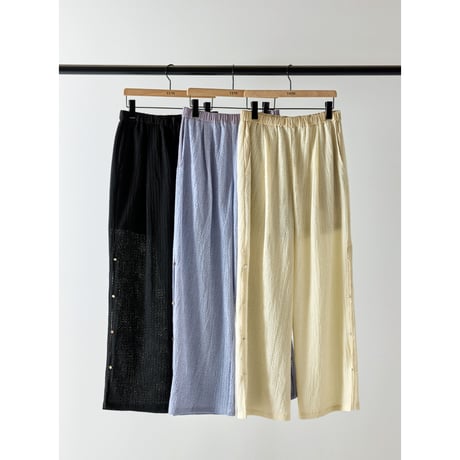 【 YENN 】 SIDE EYELET PANTS