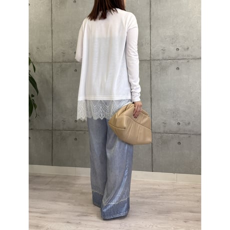 【 ROSIEE 】 大人可愛い裾レースTOPS