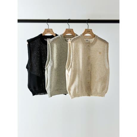 【 YENN 】 LINEN SHEER VEST