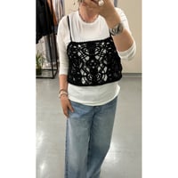 cafune 】tape embroidery bustier | selectshop RJ