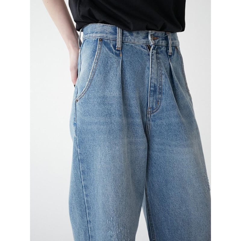 パンツ YENN HIGH RISE TUCK WIDE PT L/GRAY  36 楽天市場】YENN（イェン） ハイライズ タックワイドパンツ