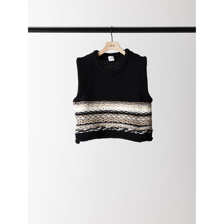 【 YENN 】　MOLE JACQUARD VEST