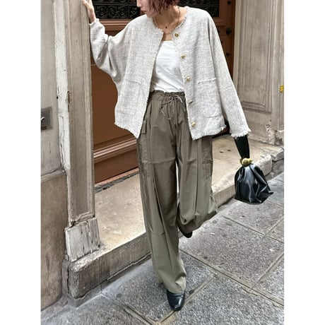 【 cafune 】　cotton cupra cargo easy pants