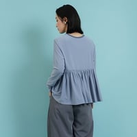 CYAN TOKYO 】バックギャザーPUジョーゼットTOPS | selectshop RJ