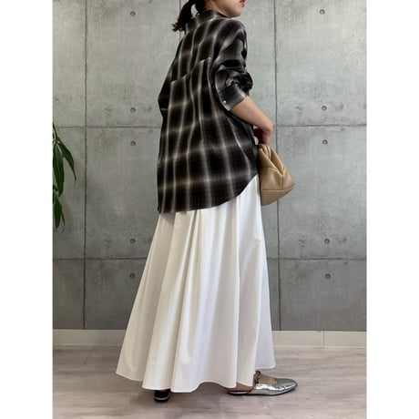 【 ROSIEE 】 ダブルフェイスチェックシャツ