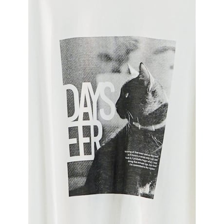 【 CHIGNON 】 アニマルフォト”CAT”Tee