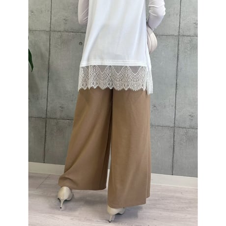 【 ROSIEE 】 大人可愛い裾レースTOPS