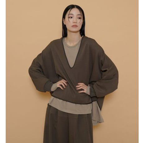 トップス CYAN TOKYO cut combination tiered tunic CYAN TOKYO 25 Summer Collection