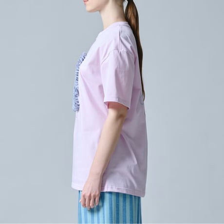 【 DSC 】　ベアフリル刺繍コットンTシャツ