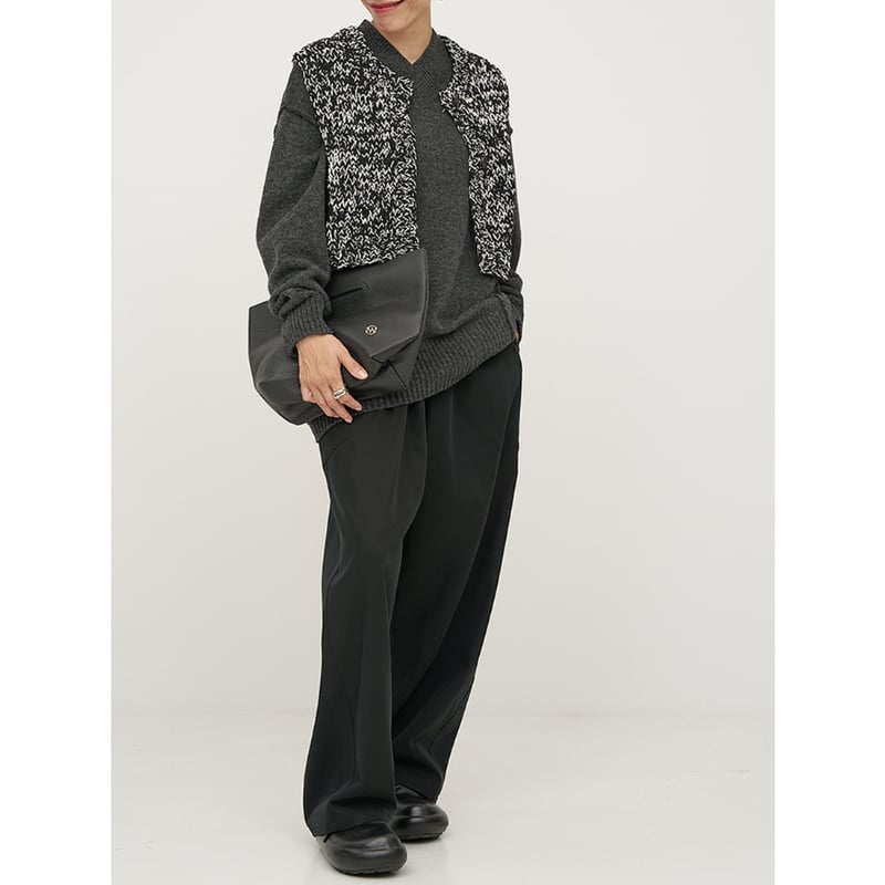 YENN 】MIX HAND KNIT VEST | selectshop RJ