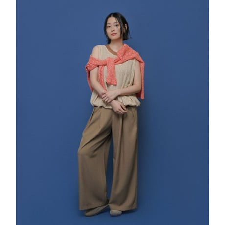 【 CYAN TOKYO 】 ネップメッシュニットTOPS