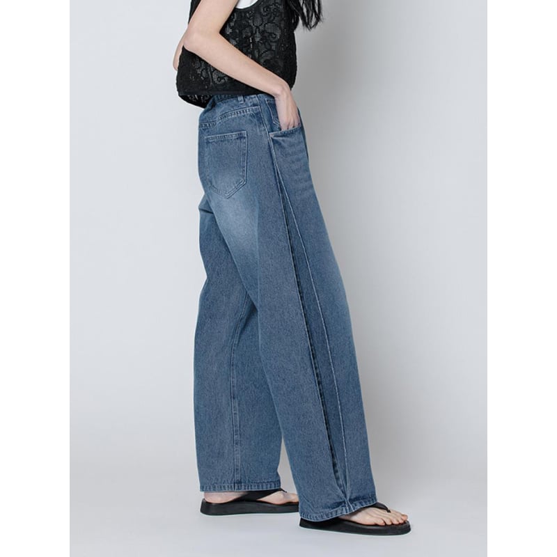 ♪ぷーりんちゃん♪様専用】YENN SIDE PLEATED DENIM PT ♪ぷーりん