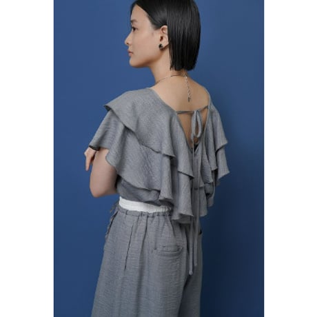 【 CYAN TOKYO 】 レイヤーフリルフレンチTOPS