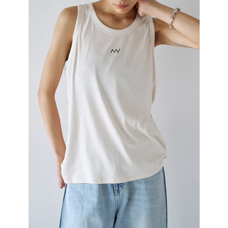 ribonchan♡ Zenana Ribbed scoop neck crop tank top - kentlyn's