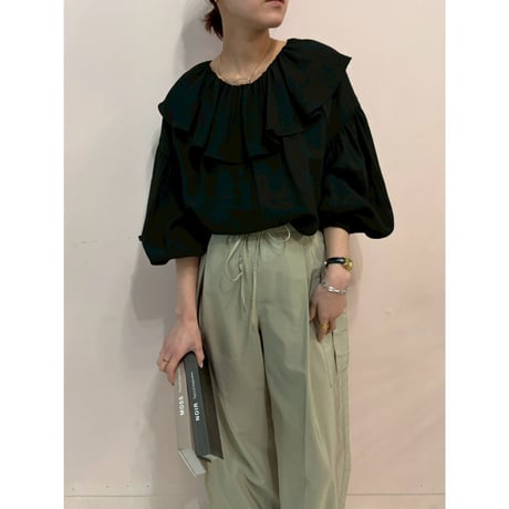 【 cafune 】 IPEKER frill 2way blouse
