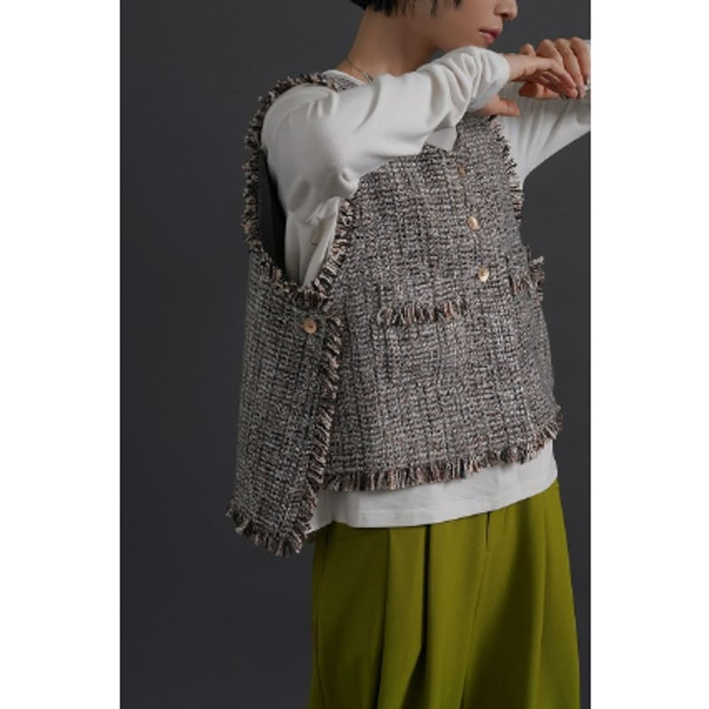 CYAN TOKYO 】MIXツイードオープンベスト | selectshop RJ 