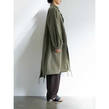 【 YENN 】　WASHED LONG COAT (納期9月上旬～中旬)