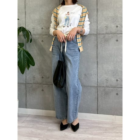 【 ROSIEE 】女の子柄プリントロングTシャツ