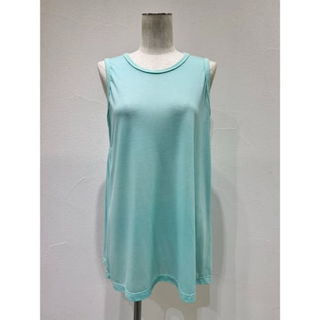 【 CYAN TOKYO 】 シアー天竺バックギャザータンク