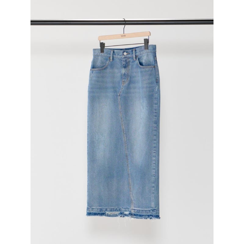 YENN 】BACK SLIT MAXI SK DENIM | selectshop RJ