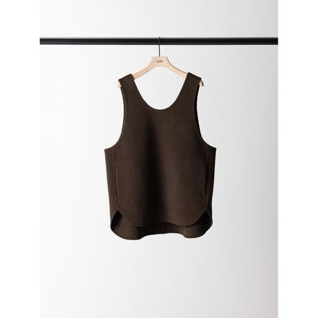 【 YENN 】　W FACE OVER VEST(納期：9月上旬～中旬)